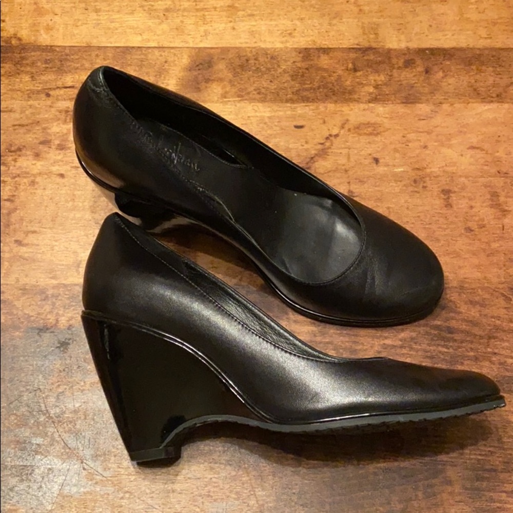 🍋COLE HAAN NIKE AIR black wedge heel Sz 8